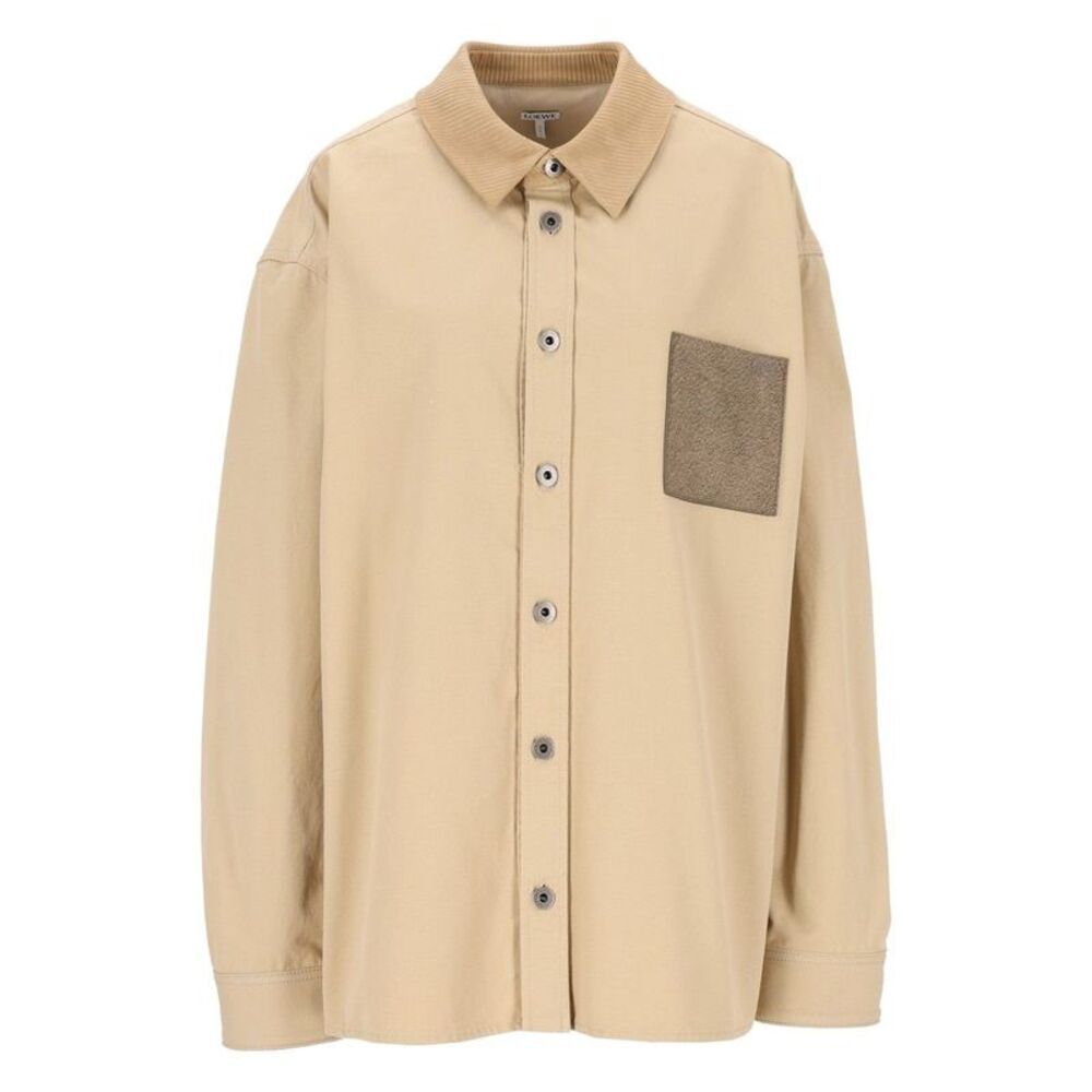 Loewe Men Cotton Canvas Overshirt